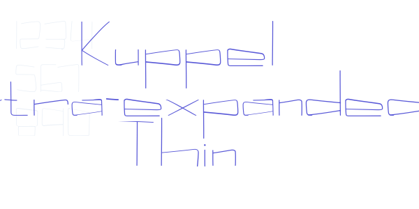 Kuppel Extra-expanded Thin font free