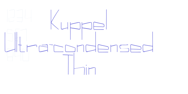 Kuppel Ultra-condensed Thin font free