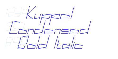 Kuppel Condensed Bold Italic-font-download