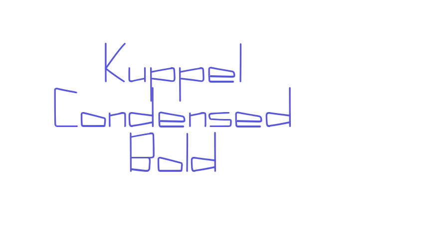 Kuppel Condensed Bold Font Download