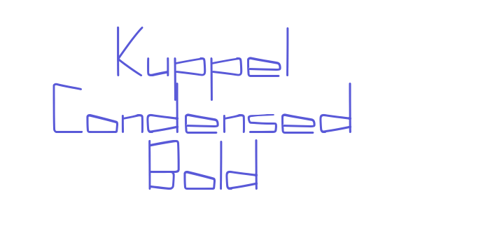 Kuppel Condensed Bold Font Download