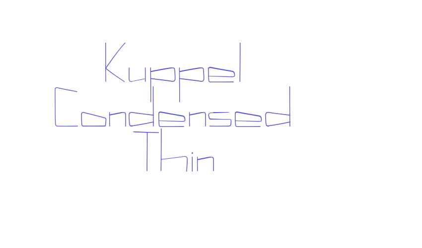 Kuppel Condensed Thin Font Download