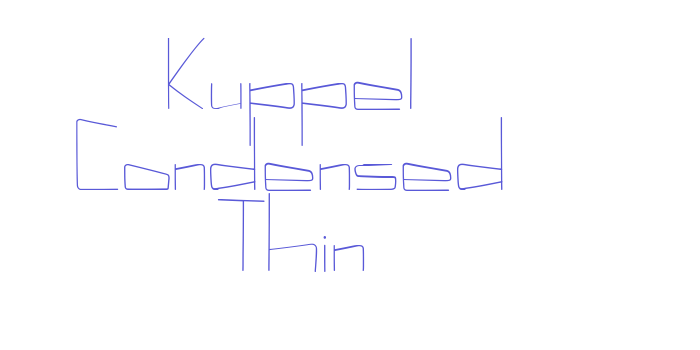 Kuppel Condensed Thin Font Download