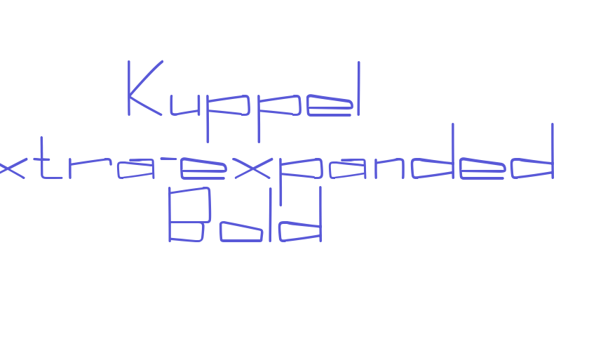 Kuppel Extra-expanded Bold Font Download