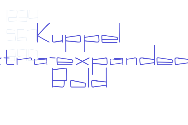 Kuppel Extra-expanded Bold
