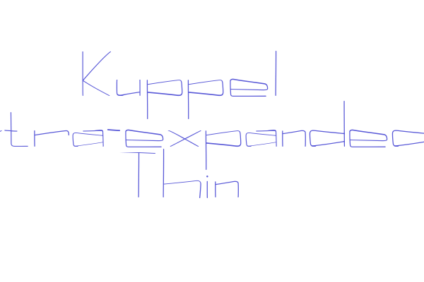 Kuppel Extra-expanded Thin Font