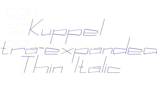 Kuppel Extra-expanded Thin Italic