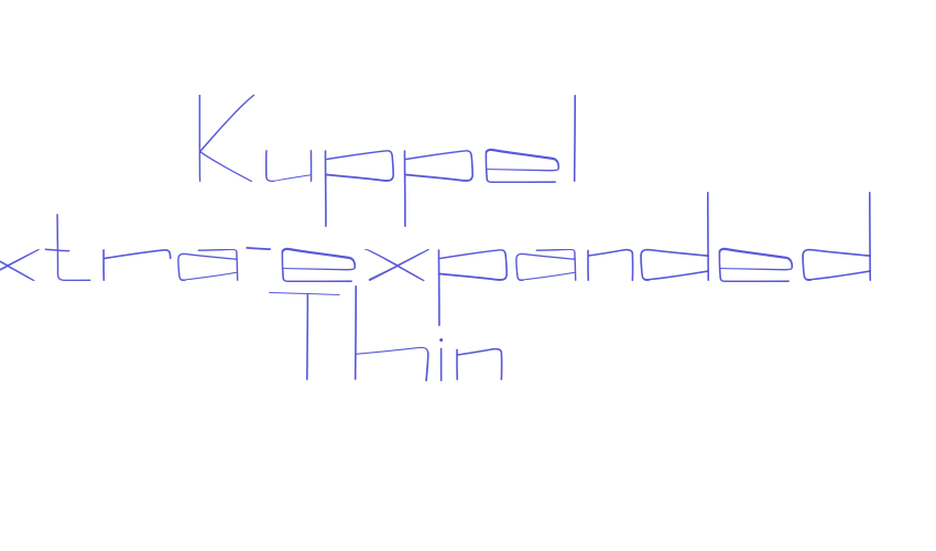 Kuppel Extra-expanded Thin Font Download