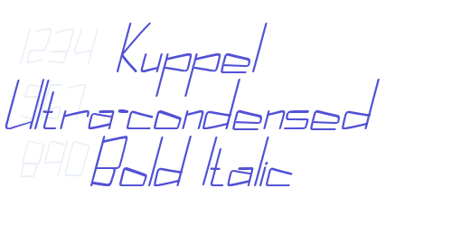 Kuppel Ultra-condensed Bold Italic-font-download