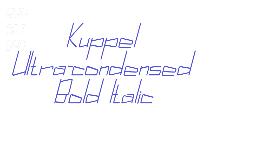 Kuppel Ultra-condensed Bold Italic-font-download