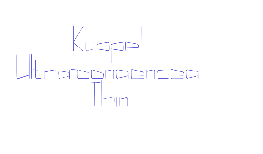 Kuppel Ultra-condensed Thin Font Download