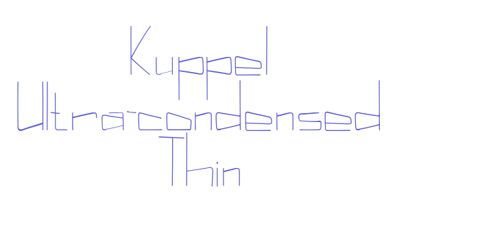 Kuppel Ultra-condensed Thin Font Download