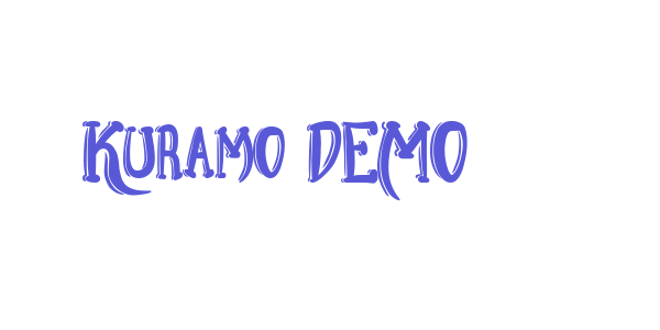 Kuramo DEMO font free