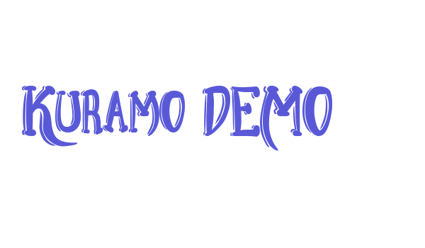 Kuramo DEMO font free