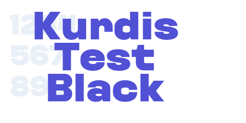 Kurdis Test Black-font-download