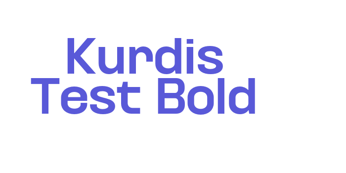 Kurdis Test Bold Font Download