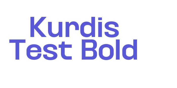 Kurdis Test Bold Font