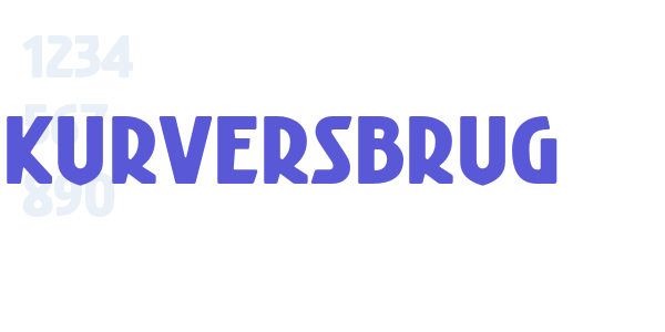 Kurversbrug font