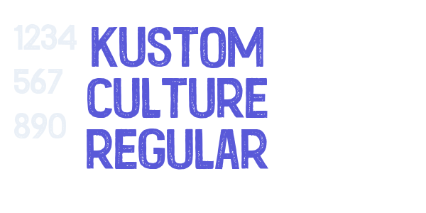 Kustom Culture Regular font