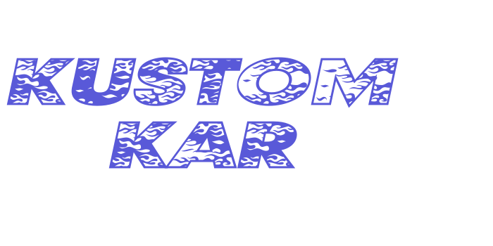 Kustom Kar Font