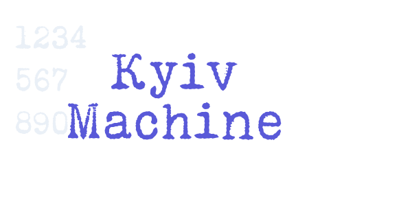 Kyiv Machine font free