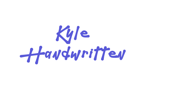 Kyle Handwritten Font Download