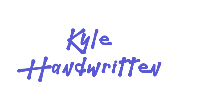 Kyle Handwritten Font