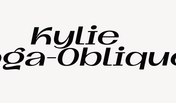 Kylie Boga-Oblique Font