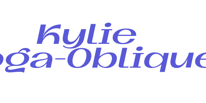 Kylie Boga-Oblique Font Download