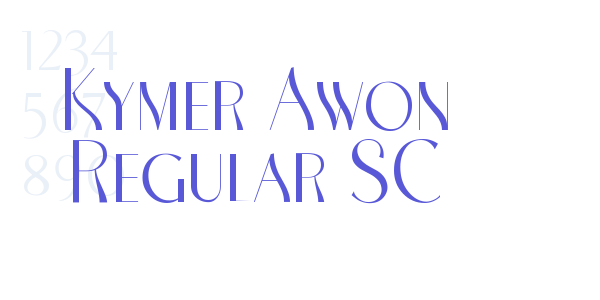 Kymer Awon Regular SC font free