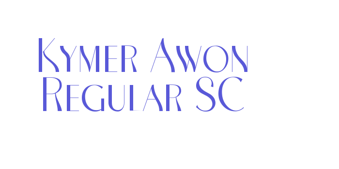 Kymer Awon Regular SC Font Download