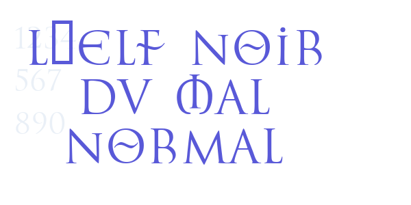 L’Elf Noir du Mal Normal font free