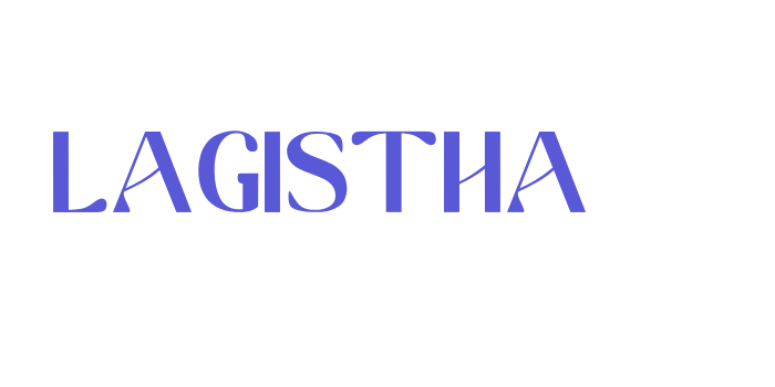 LAGISTHA Font