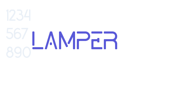 LAMPER font free