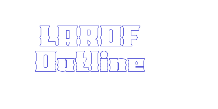 LAROF Outline Font Download