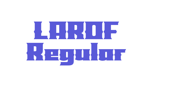 LAROF Regular Font Download