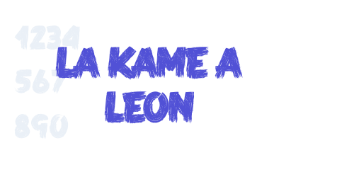 LA KAME A LEON-font-download