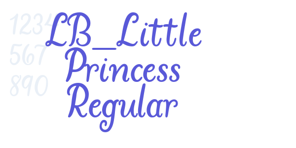 LB_Little Princess Regular font free