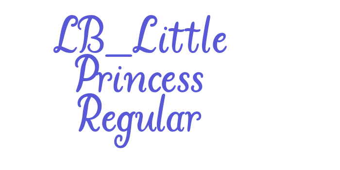 LB_Little Princess Regular Font Download