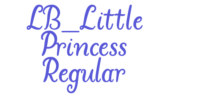 LB_Little Princess Regular Font