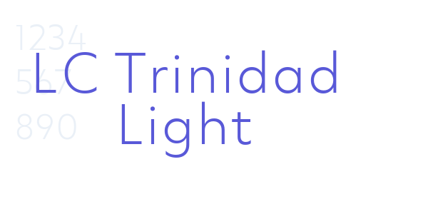 LC Trinidad Light font free