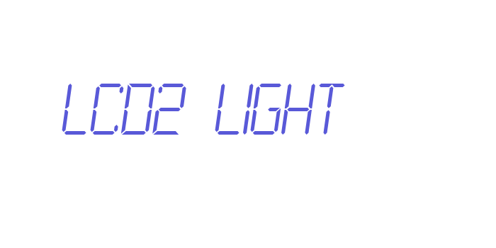 LCD2 Light Font Download