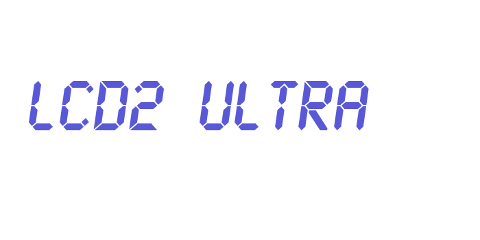 LCD2 Ultra Font Download