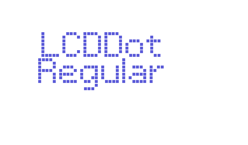 LCDDot Regular Font Download