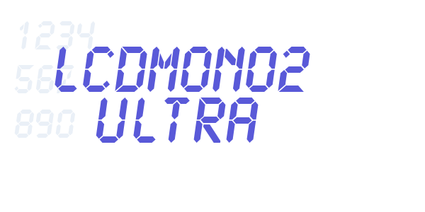 LCDMono2 Ultra font free