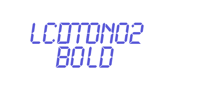 LCDMono2 Bold Font Download