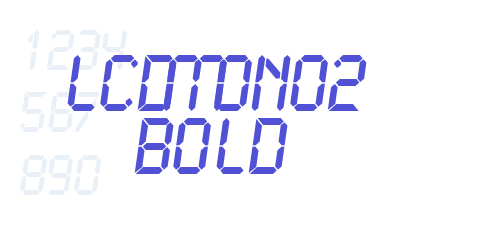 LCDMono2 Bold-font-download