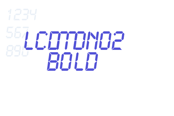 LCDMono2 Bold