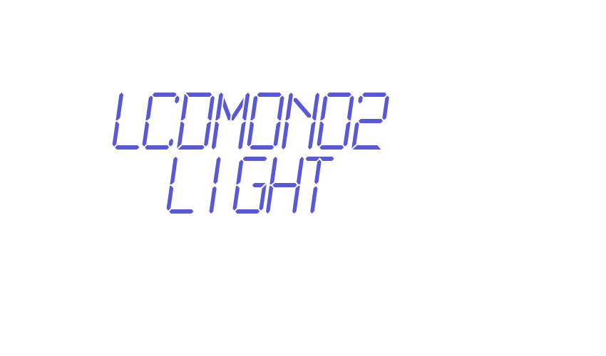 LCDMono2 Light Font Download