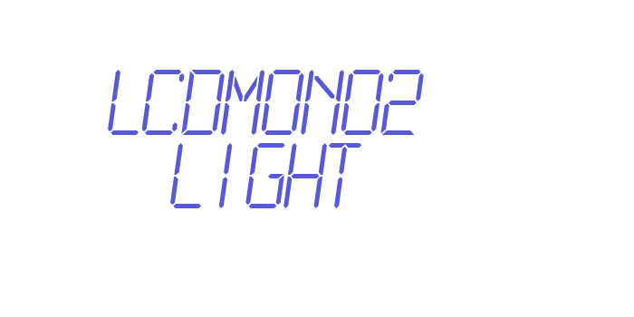 LCDMono2 Light Font Download